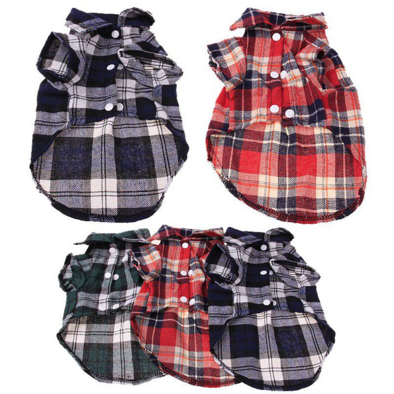 All Season Plaid Pet Shirt