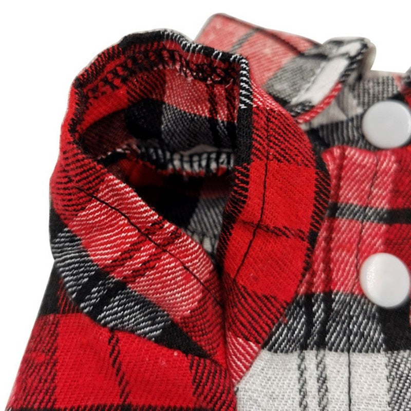All Season Plaid Pet Shirt
