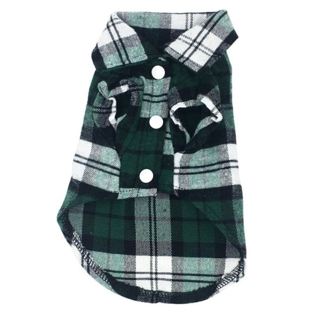 All Season Plaid Pet Shirt