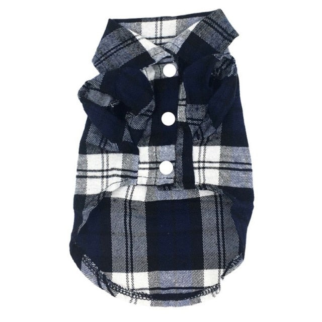 All Season Plaid Pet Shirt