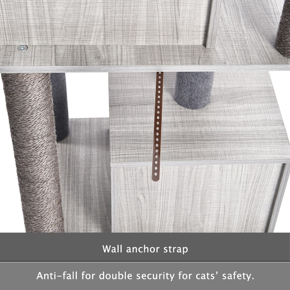 Cat Jumping Toy with Ladder Scratching Post