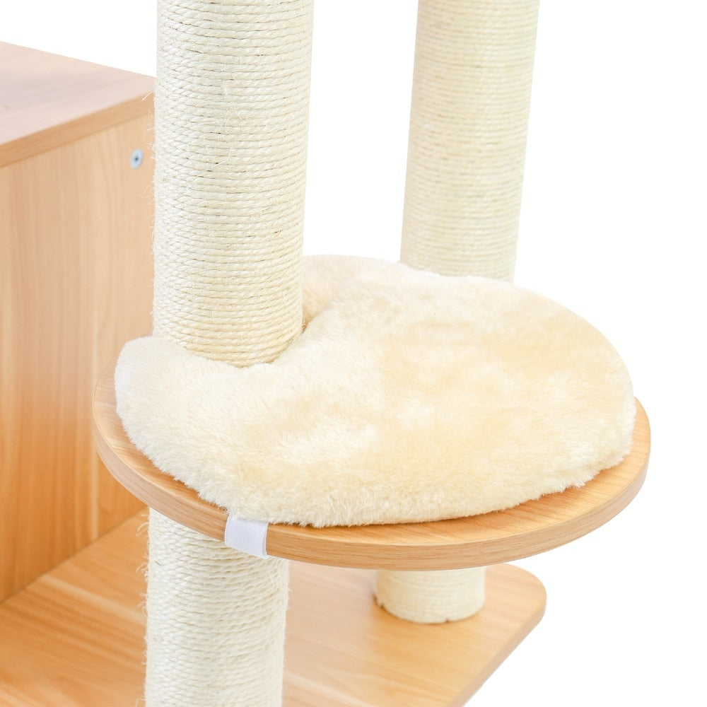 Cat Jumping Toy with Ladder Scratching Post