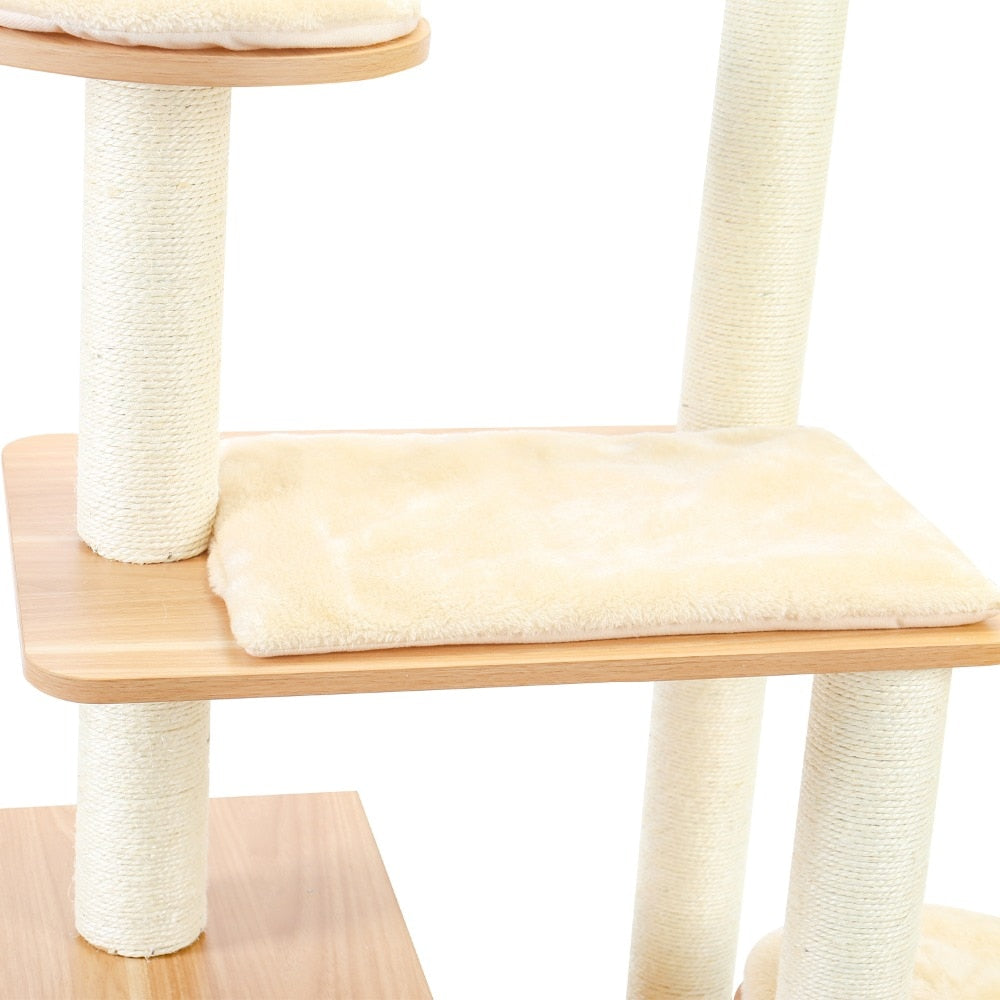 Cat Jumping Toy with Ladder Scratching Post