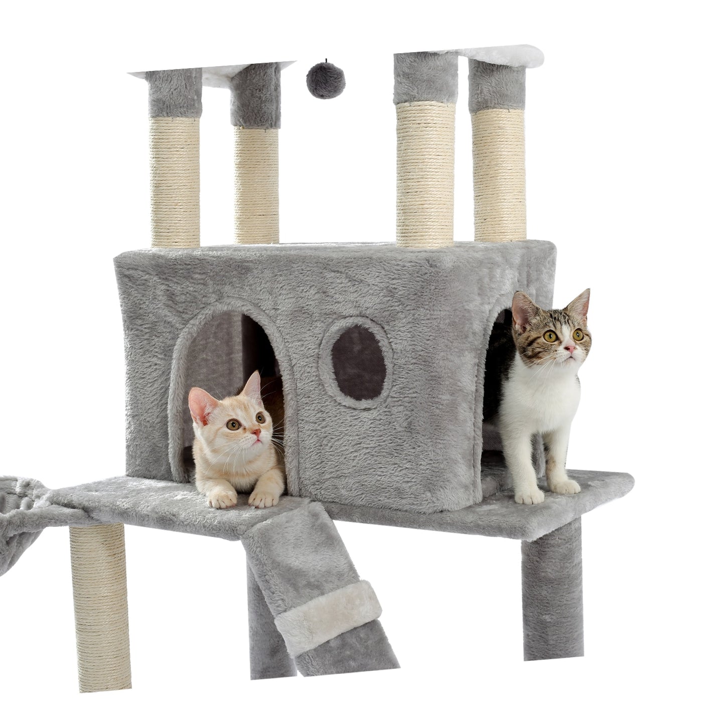 Cat Jumping Toy with Ladder Scratching Post