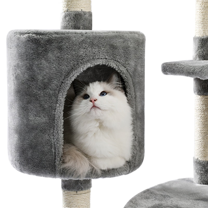 Cat Jumping Toy with Ladder Scratching Post