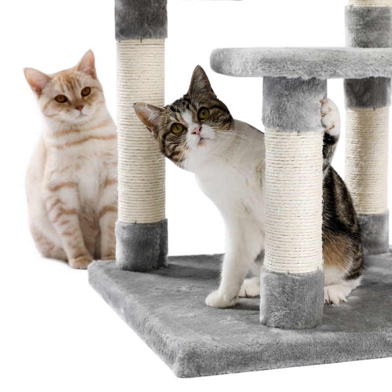 Cat Jumping Toy with Ladder Scratching Post