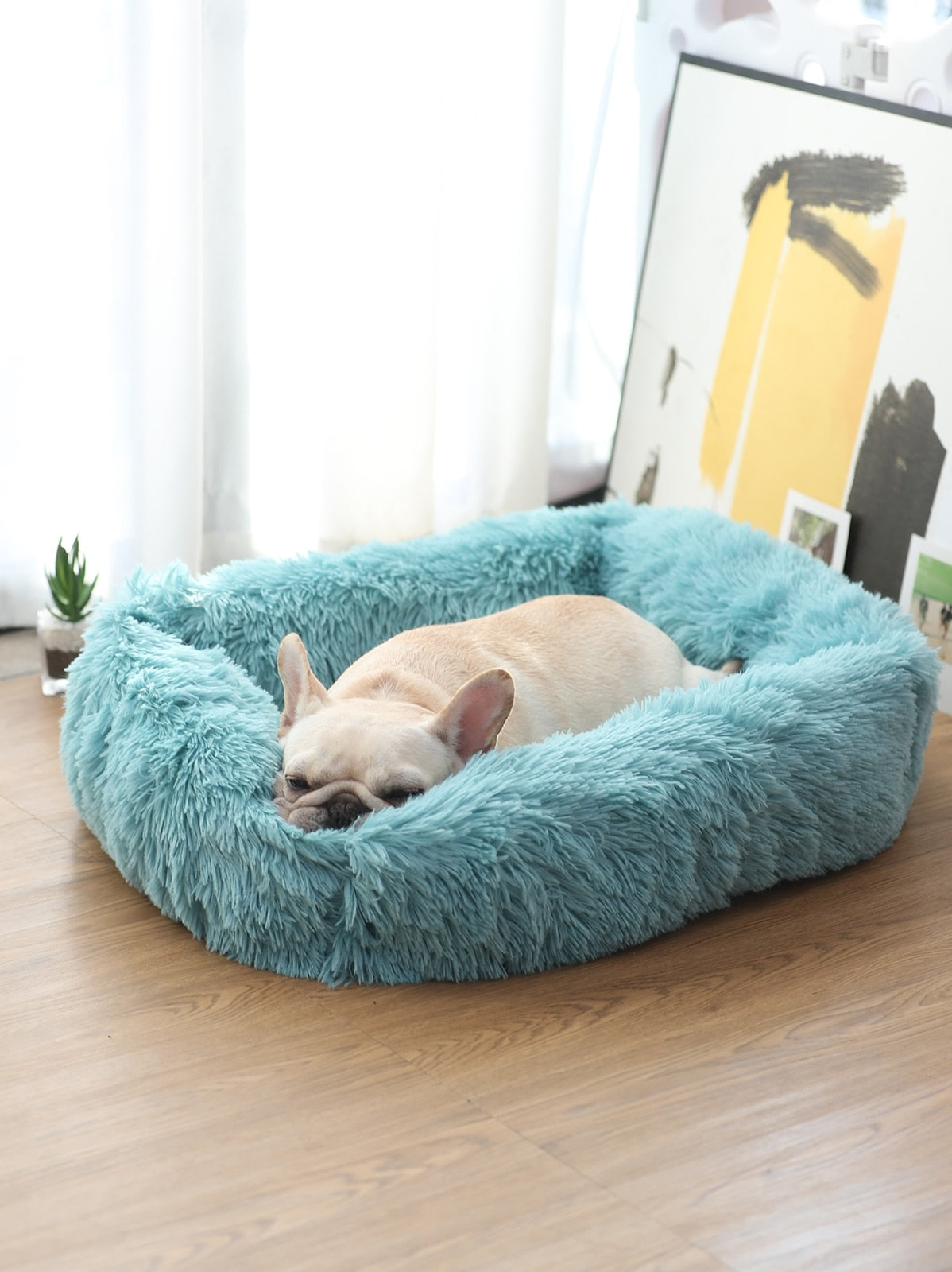 Square Comfy Calming Pet Bed