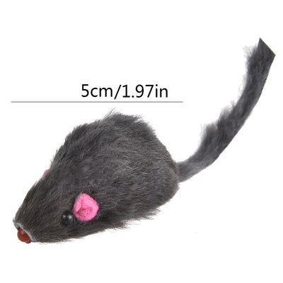 12PCS Squeaky Mice Toys