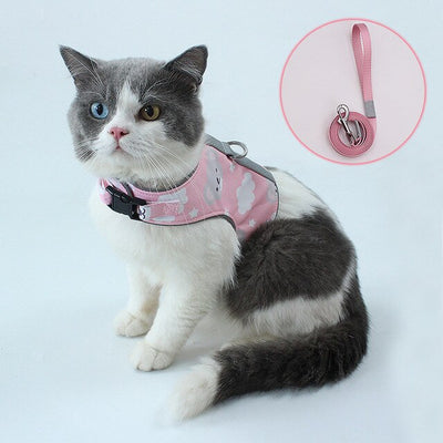 Reflective Cat Harness and Leash Set