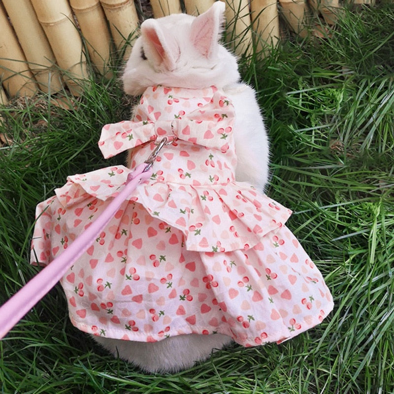 Guinea Pig Floral Harness Vest and Leash Set