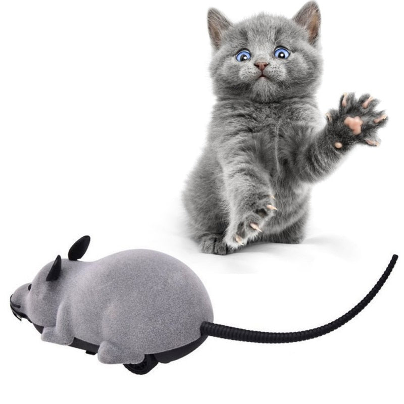 Electronic Remote Control Mouse Interactive Toy for Cats