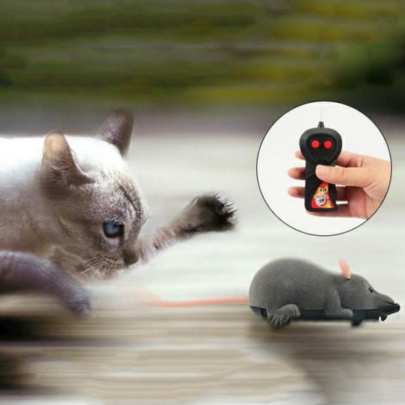 Electronic Remote Control Mouse Interactive Toy for Cats