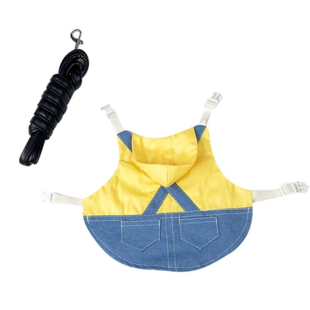Small Pet Clothes Leash Set Strap Jeans Guinea Pig
