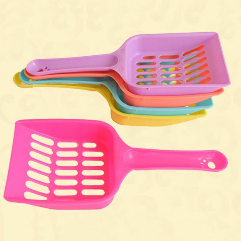 Candy Color Deep Shovel Litter Scoop with Large Sifter