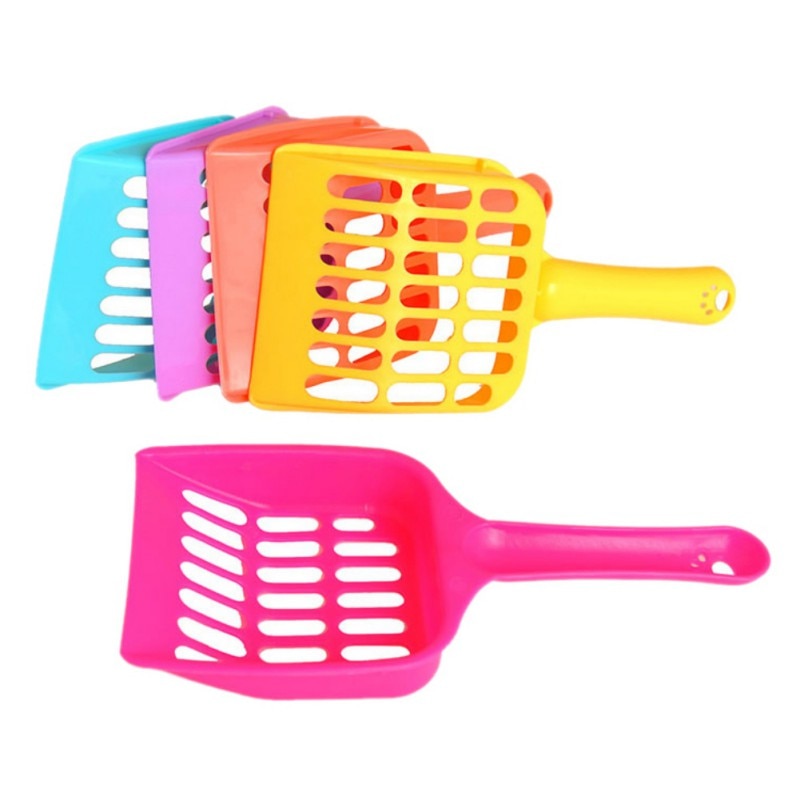 Candy Color Deep Shovel Litter Scoop with Large Sifter