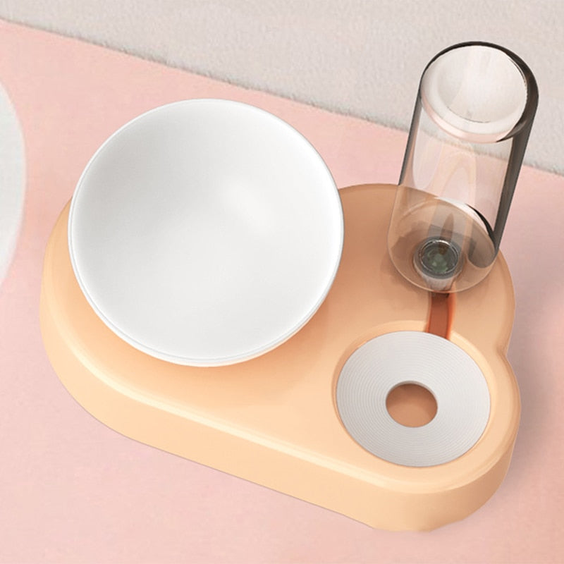 2-in-1 Feeder Bowl with Automatic Water Dispenser