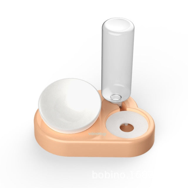 2-in-1 Feeder Bowl with Automatic Water Dispenser