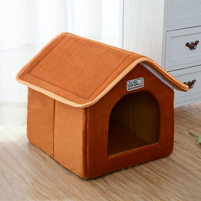Winter Pet House Foldable Bed