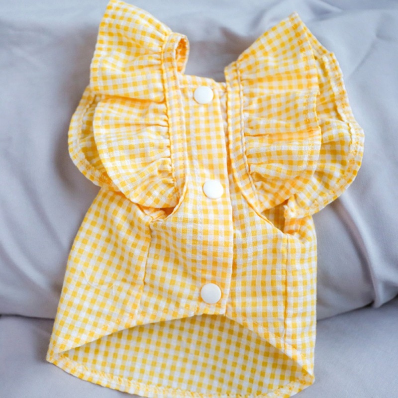 Summer Bowknot Gingham Dress