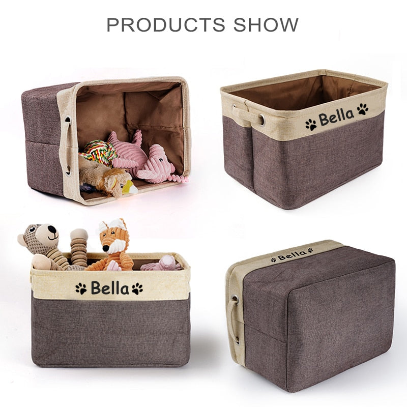 Personalized Pet Toy Storage