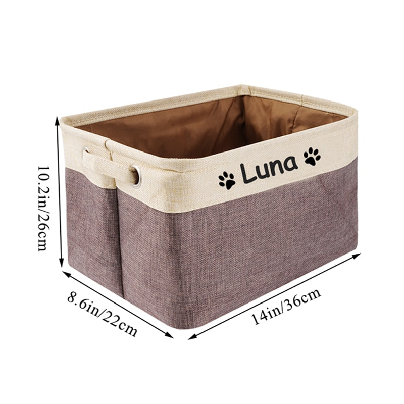 Personalized Pet Toy Storage