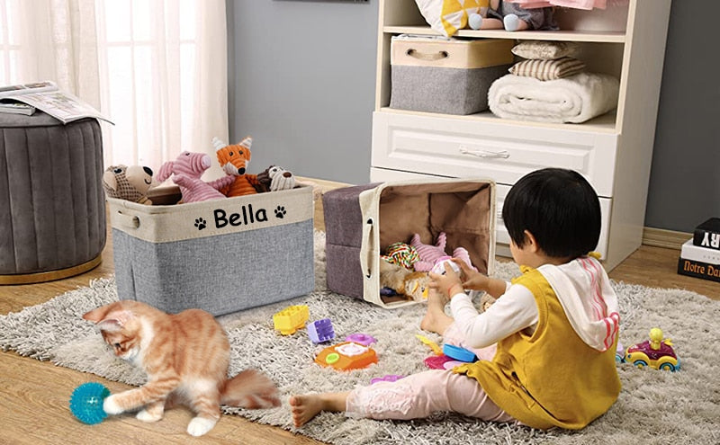 Personalized Pet Toy Storage
