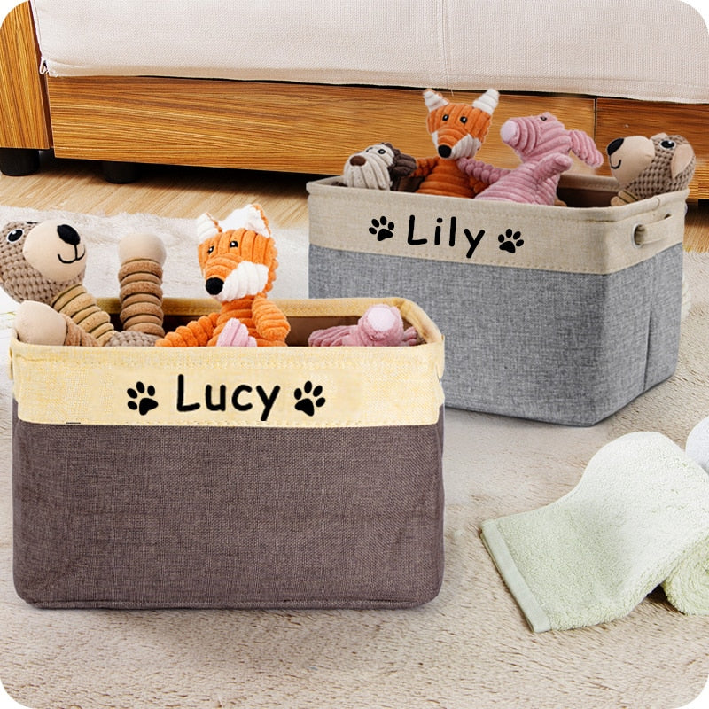 Personalized Pet Toy Storage