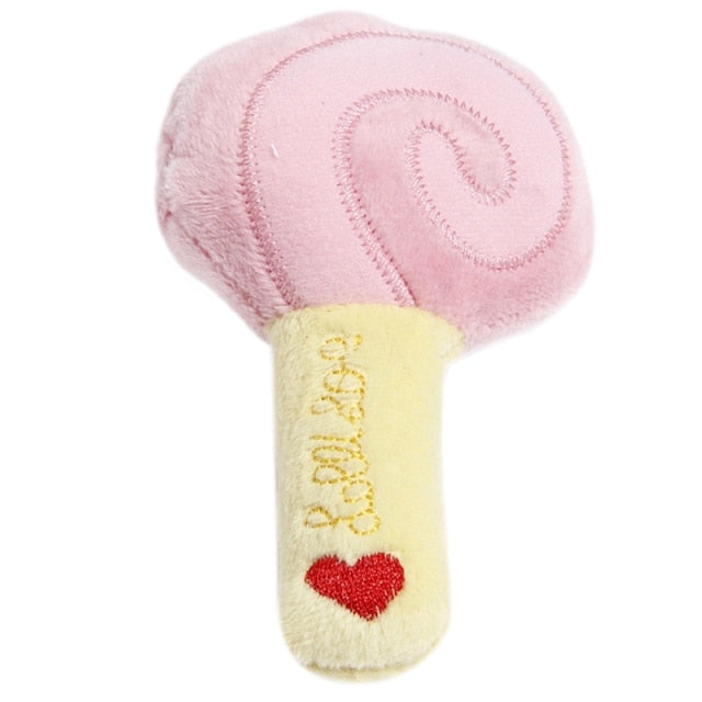 Plush Fruit Squeaky Bite-Resistant Dog Chew Toy