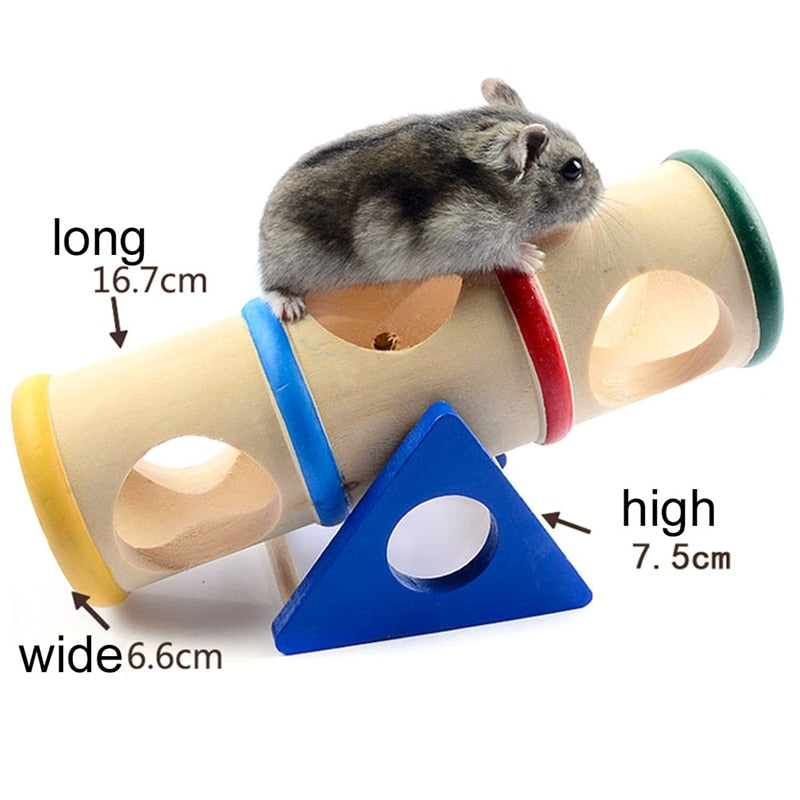 Wooden Animal Tunnel Exercise Tube