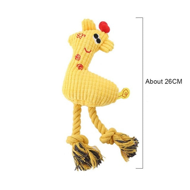 Fun Pet Toy Donkey Shape Corduroy