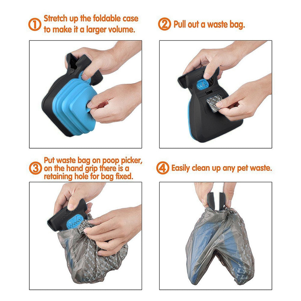 Dog Poop Scooper and Bag Dispenser