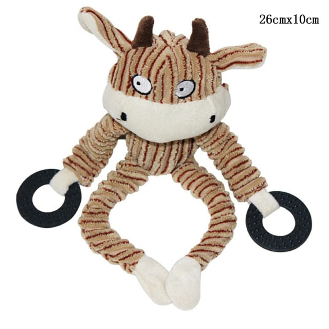 Fun Pet Toy Donkey Shape Corduroy