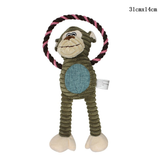 Fun Pet Toy Donkey Shape Corduroy