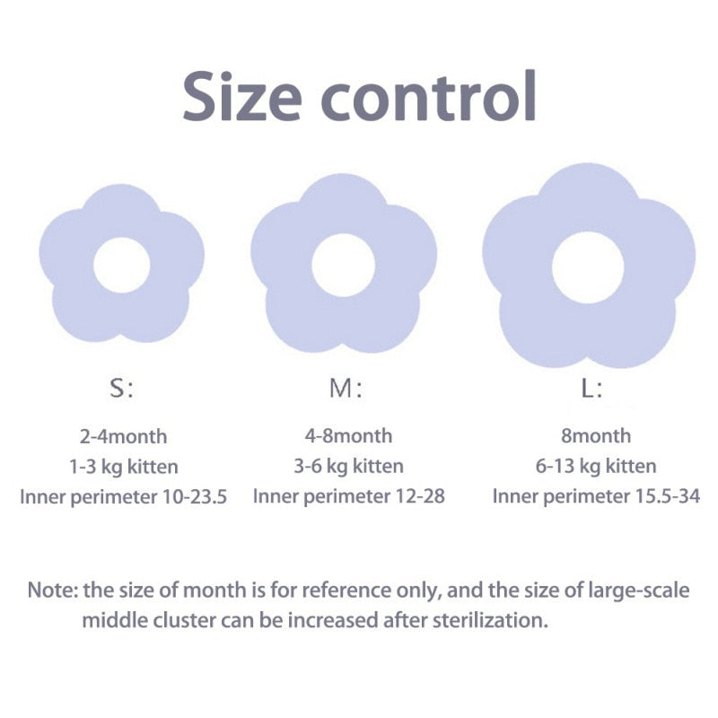 Flower Recovery Cat Collar