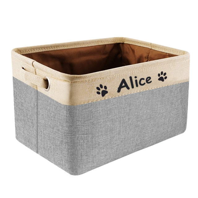 Personalized Pet Toy Storage