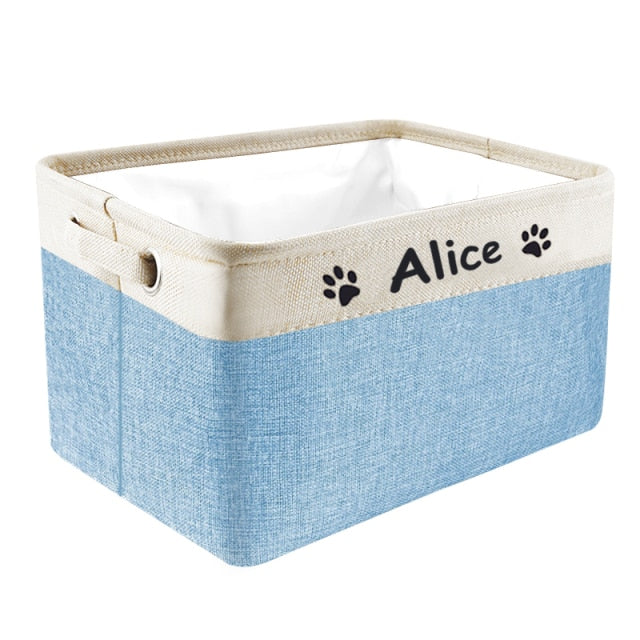 Personalized Pet Toy Storage