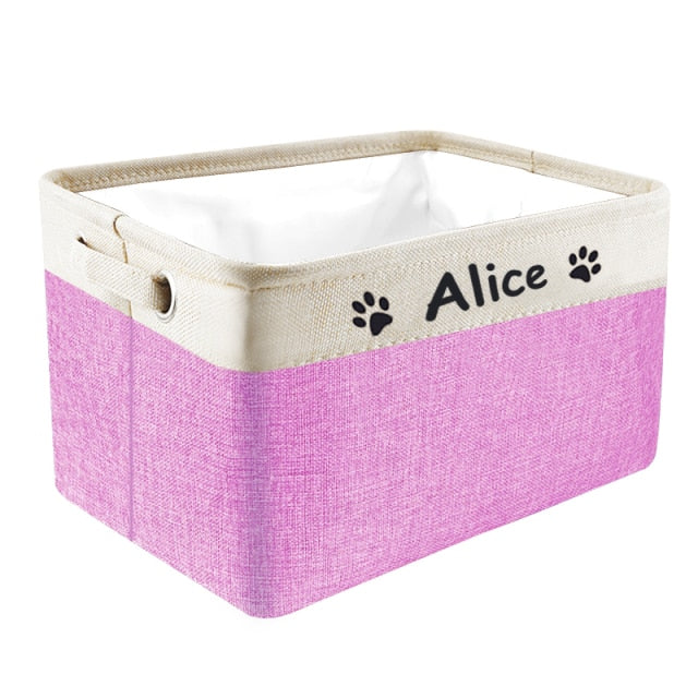 Personalized Pet Toy Storage