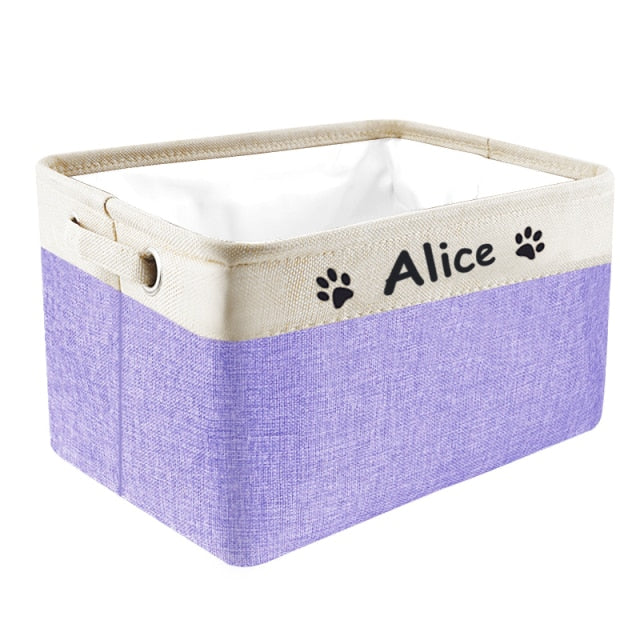 Personalized Pet Toy Storage