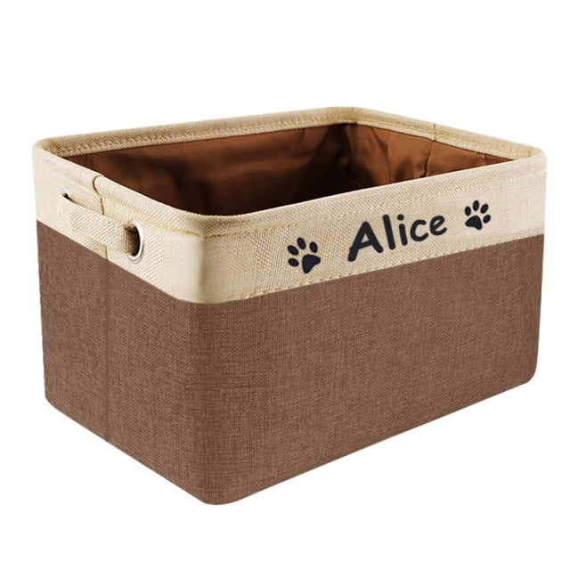 Personalized Pet Toy Storage
