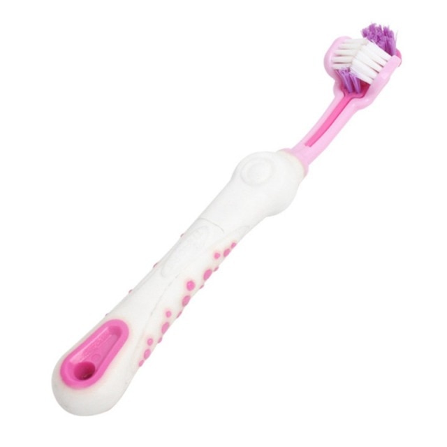 Three-Sided Pet Toothbrush