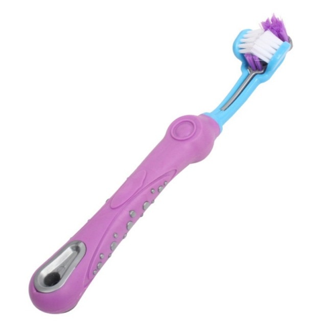 Three-Sided Pet Toothbrush