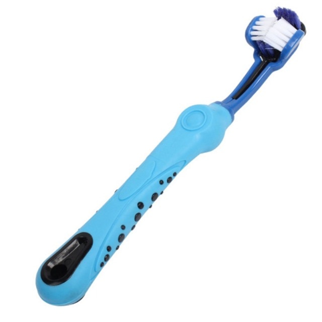 Three-Sided Pet Toothbrush