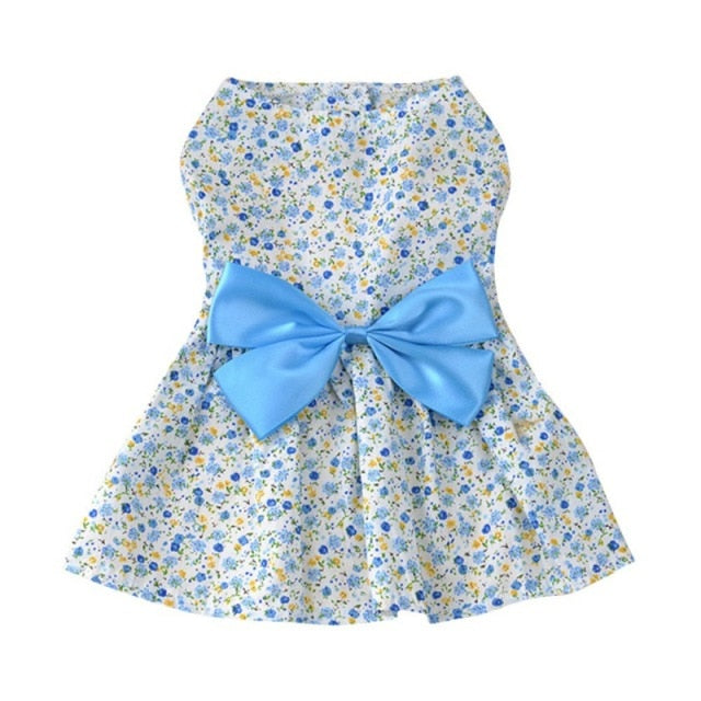 Dog Floral Knot Dress