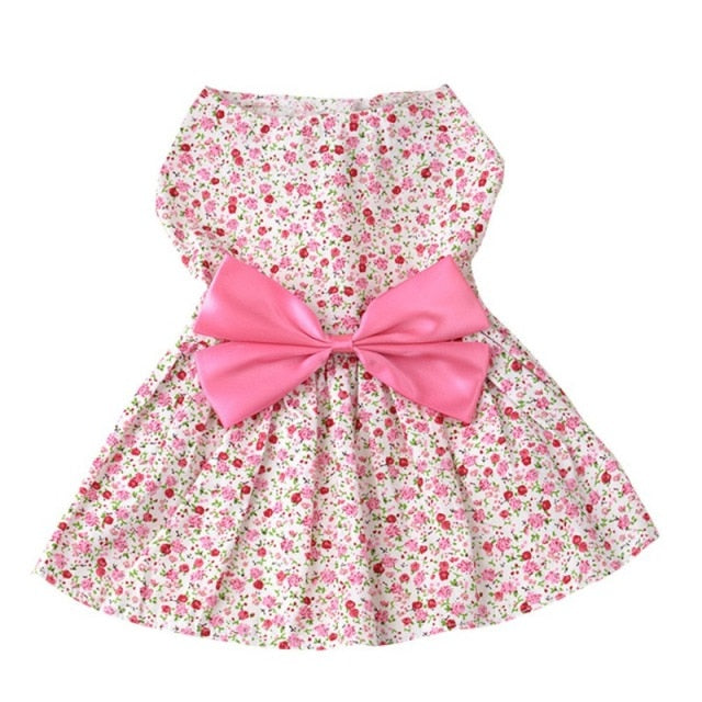 Dog Floral Knot Dress