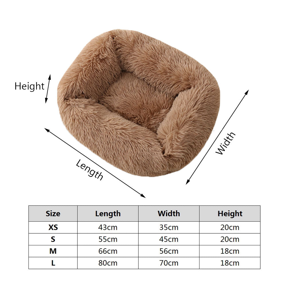 Square Comfy Calming Pet Bed
