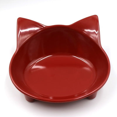 Colorful Cat Shaped Feeding Bowl