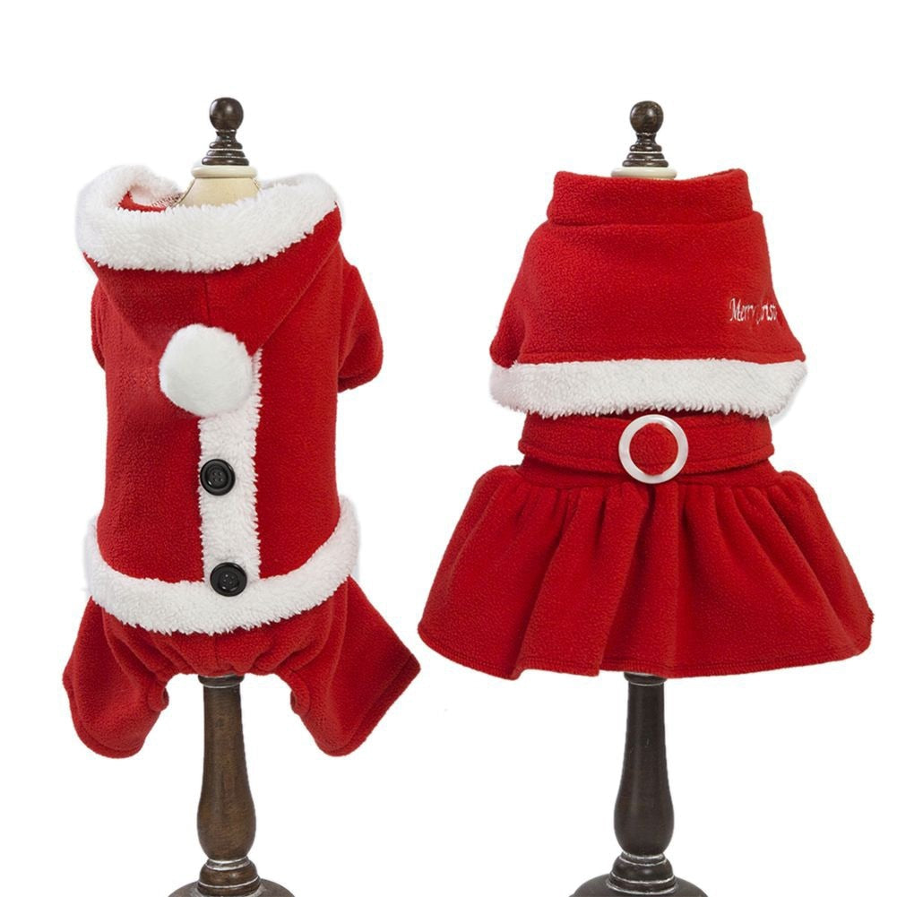 Fleece Christmas Santa Costume