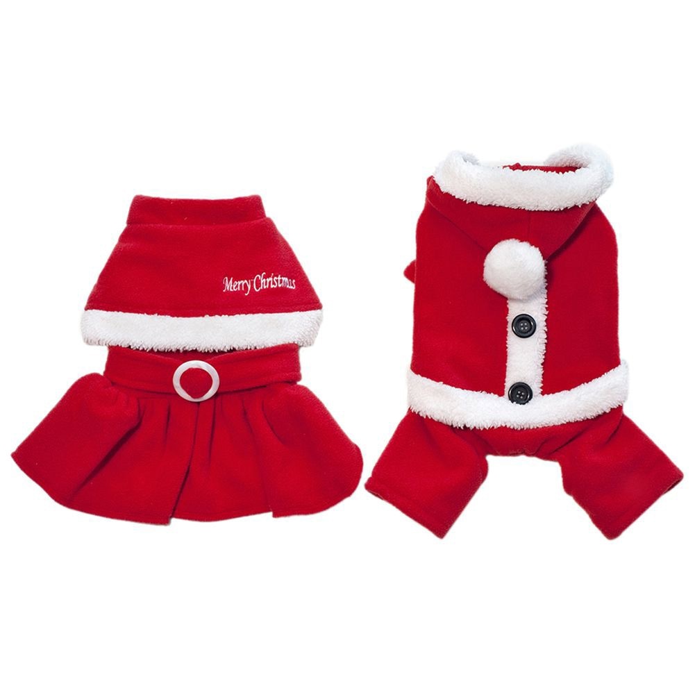 Fleece Christmas Santa Costume