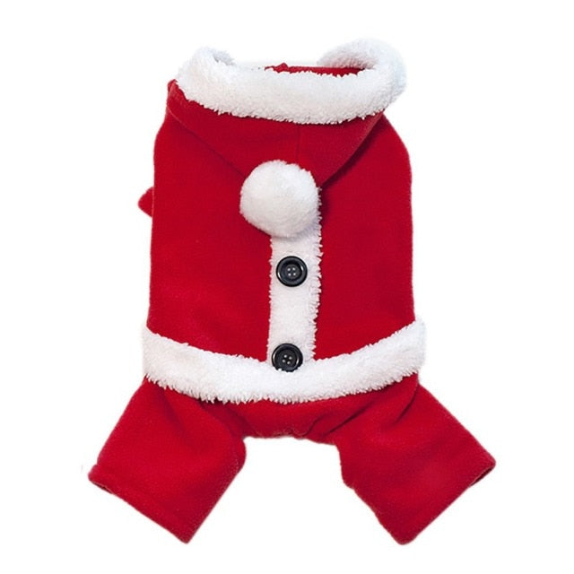 Fleece Christmas Santa Costume
