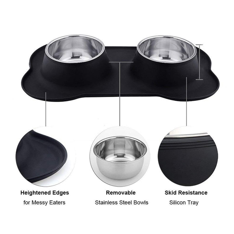 Anti-slip Stainless Feeding Bowl